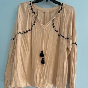 Knox Rose BOHO Blouse 2X